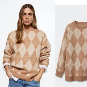 NWOT Mango Rhombus Sweater